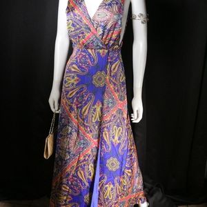 Brand NEW Satin Paisley Gown